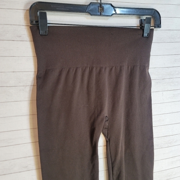 ONE5ONE BROWN FLEECE LINED LEGGINGS, sz SMALL/MEDIUM - Picture 3 of 9